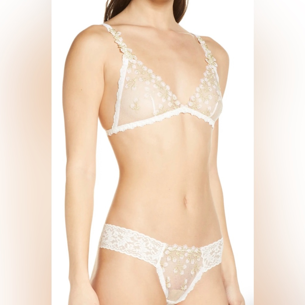 Hanky Panky Floret Bralette in Ivory